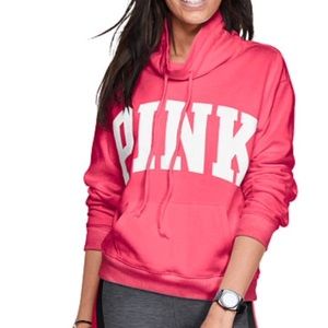 💕PINK COWL NECK FLEECE💕